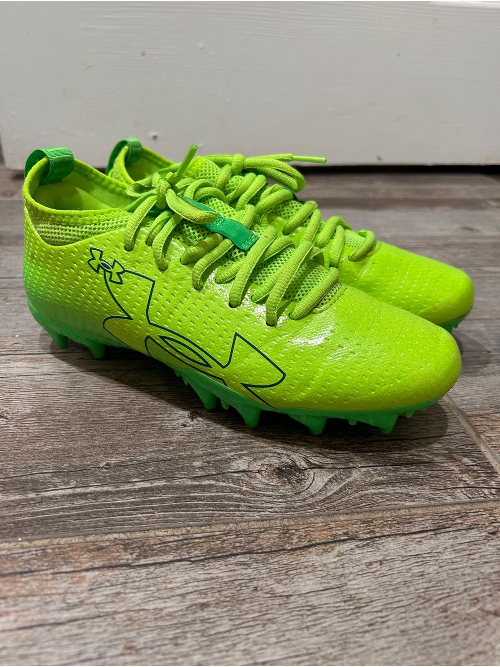 Under Armour Kids' Bright Green Soccer Cleats